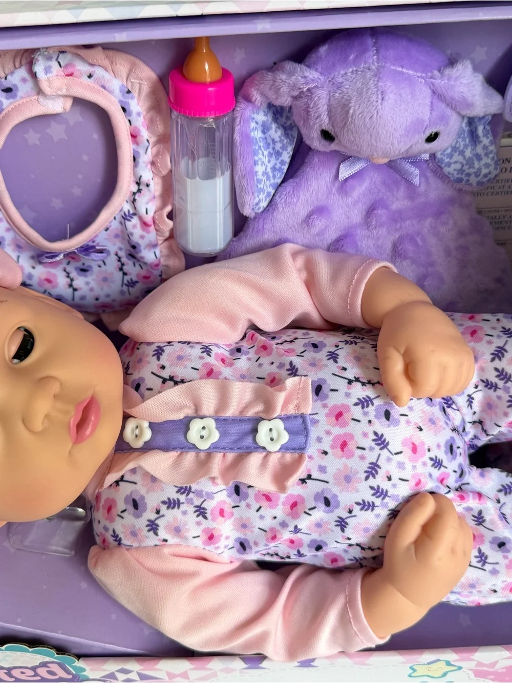 My Loveable Baby Doll - Purple & Pink Outfit